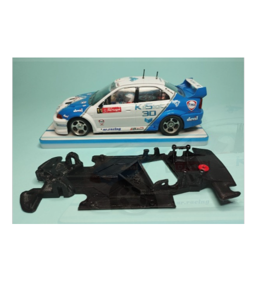 Chasis RACE EVO Mitsubishi Evo V-VI KS-AE07 en slot-maxi - Potencia total en pista