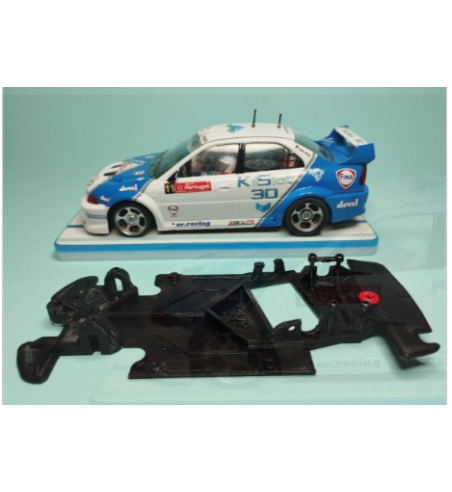 Chasis RACE EVO Mitsubishi Evo V-VI KS-AE07 en slot-maxi - Potencia total en pista