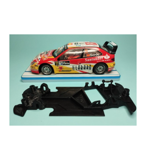 Chasis RACE EVO Citroen Xsara Pro SCX KS-AE02 en slot-maxi - Control total para rally