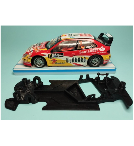 Chasis RACE EVO Citroen Xsara Pro SCX KS-AE02 en slot-maxi - Control total para rally