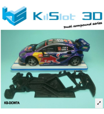 Chasis DUAL COMP Ford Puma WRC Scalextric KS-DCW7A en slot-maxi - Dualidad y ajuste total