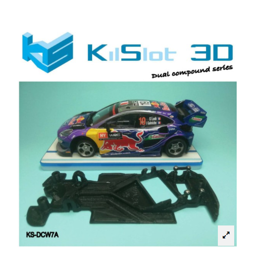 Chasis DUAL COMP Ford Puma WRC Scalextric KS-DCW7A en slot-maxi - Dualidad y ajuste total