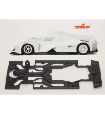 Chasis Peugeot 9x8 LMH Scaleauto BC2009 en slot-maxi - Precisión y ajuste profesional