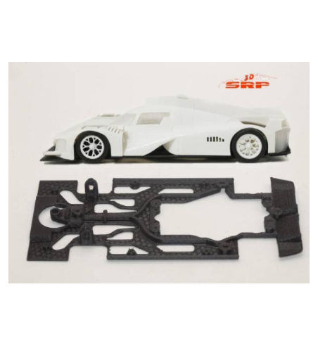 Chasis Cadillac-V LMH Scaleauto BC2010 en slot-maxi - Resistencia y ajuste máximo