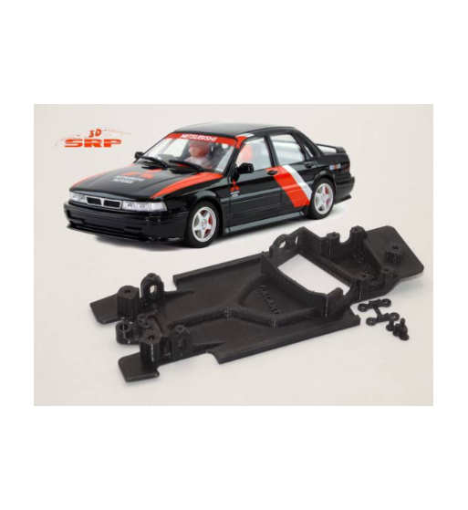 Chasis ángulo Mitsubishi Galant VR4 1119WSC en slot-maxi - Control y respuesta en pista