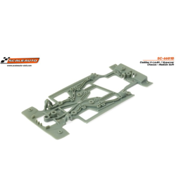 Chasis Cadillac V-LmdH Hypercar gris SC-6681B en slot-maxi - Resistencia y estabilidad total