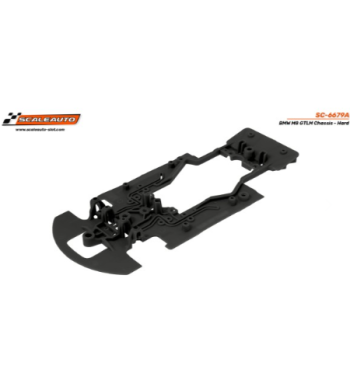 Chasis BMW M8 GTLM negro duro SC-6679A en slot-maxi - Robustez y control total