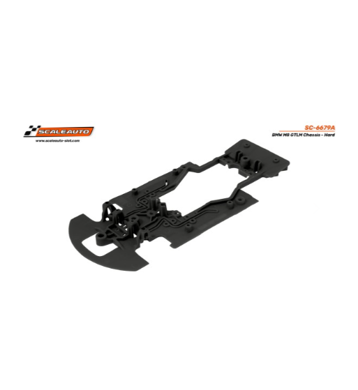 Chasis BMW M8 GTLM negro duro SC-6679A en slot-maxi - Robustez y control total