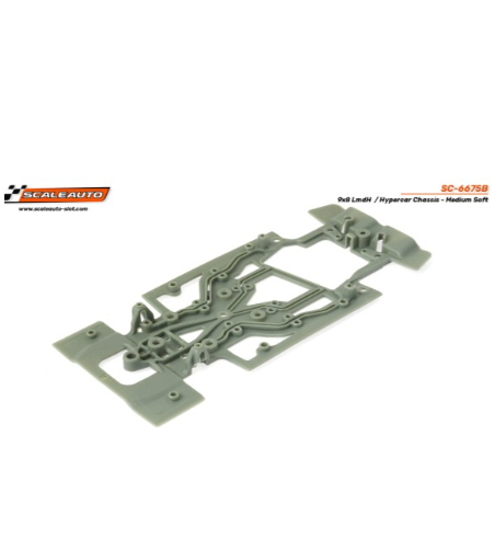 Chasis 9x8 LmdH Hypercar gris medio SC-6675B en slot-maxi - Flexibilidad y control Hypercar