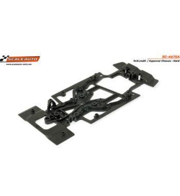 Chasis 9x8 LmdH Hypercar negro duro SC-6675A en slot-maxi - Robustez y control total