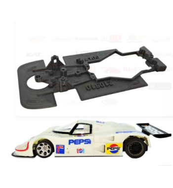 Chasis Jaguar XJR 12/9 AW109 slot-maxi - Slot.it para velocidad y competición