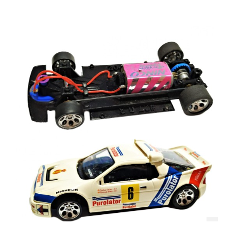 Chasis Ford RS200 MBIL27 slot-maxi - Scalextric monoblock para rally y drift