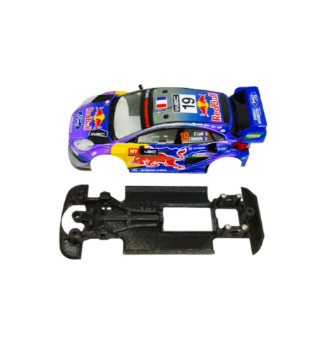 Chasis Ford Puma MBIL425 slot-maxi - Scalextric WRC monoblock para rally y drift