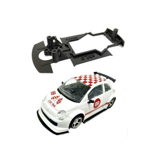 Chasis Abarth 500 AW48 slot-maxi - NSR cuna Slot.it para velocidad y rally
