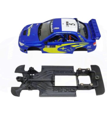 Chasis Subaru Impreza Ninco MBIL346 slot-maxi - Linealidad y robustez para sloters pro
