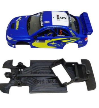 Chasis Subaru Impreza MBAW348 slot-maxi - Angularidad y fuerza para rally Ninco