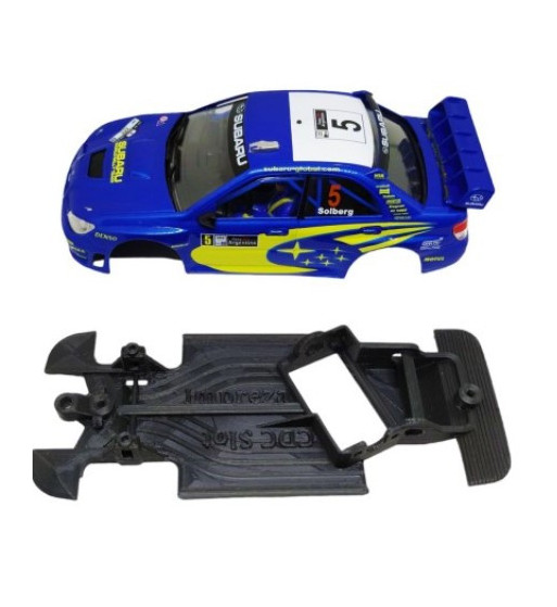 Chasis Subaru Impreza MBAW348 slot-maxi - Angularidad y fuerza para rally Ninco
