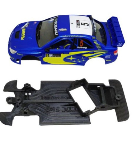 Chasis Subaru Impreza MBAW348 slot-maxi - Angularidad y fuerza para rally Ninco