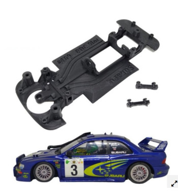 Chasis Subaru Scaleauto MBIL169 slot-maxi - Monoblock y control de alta gama