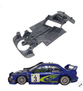 Chasis Subaru Scaleauto MBAW166 slot-maxi - Angularidad y rendimiento top