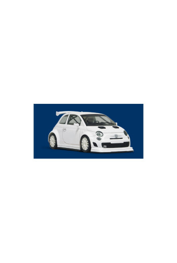 FIAT ABARTH 500 ASETTO CORSE KIT BLANCO NSR | Slot Maxi | Slot personalizable