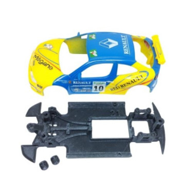 Chasis Renault Megane 97 MBIL21 slot-maxi - Monoblock y fiabilidad para rally