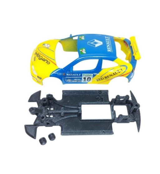 Chasis Renault Megane 97 MBIL21 slot-maxi - Monoblock y fiabilidad para rally
