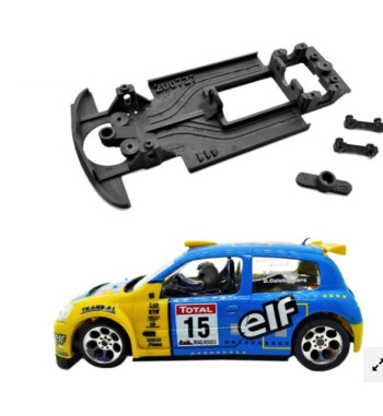 Chasis Renault Clio S1600 MBIL11 slot-maxi - Linealidad y control para rally Ninco