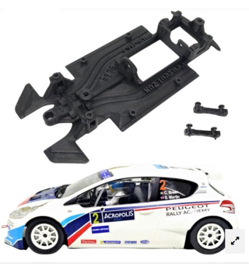 Chasis Peugeot 208 MBIL177 slot-maxi - Linealidad y control para Scaleauto