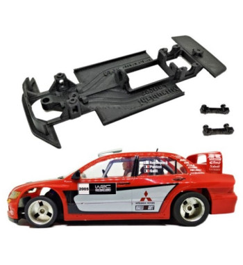 Chasis Mitsubishi Lancer Evo MBIL149 slot-maxi - Ninco lineal, rally y tracción total