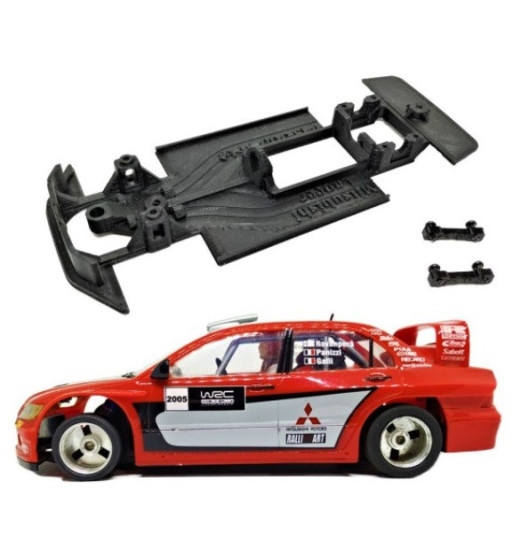 Chasis Mitsubishi Lancer Evo MBIL149 slot-maxi - Ninco lineal, rally y tracción total
