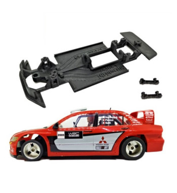 Chasis Mitsubishi Lancer Evo MBIL149 slot-maxi - Ninco lineal, rally y tracción total