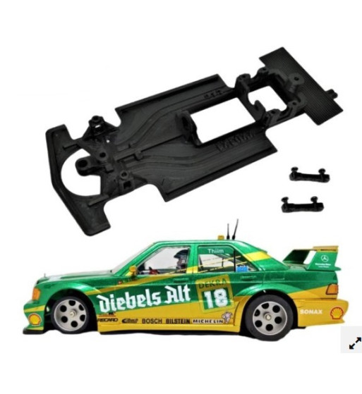Chasis Mercedes 190E MBIL212 slot-maxi - AW Slot.it monoblock para clásicos touring