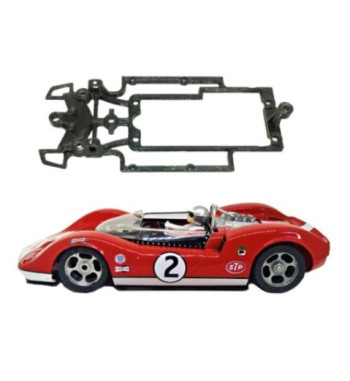 Chasis Skeleton McLaren Elva LRT3506 slot-maxi - Slot.it ultraligero para carreras