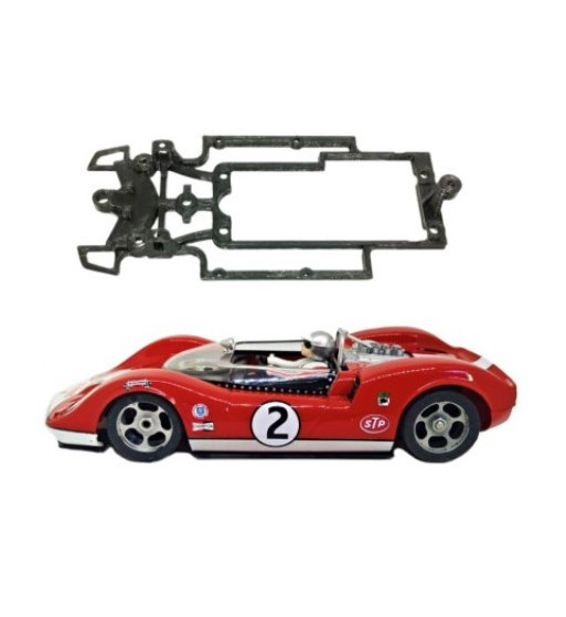 Chasis Skeleton McLaren Elva LRT3506 slot-maxi - Slot.it ultraligero para carreras