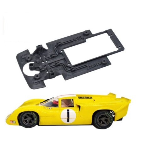Chasis Lola T70 MK3B SW99 slot-maxi - Fly Slot.it para resistencia y tuning vintage