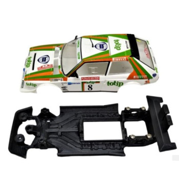 Chasis Lancia Delta S4 MBIL408 slot-maxi - Scalextric monoblock para rally clásico y tuning