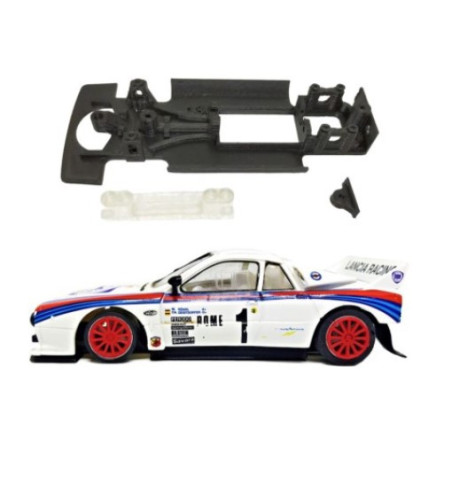 Chasis Lancia 037 MBIL130 slot-maxi - Scalextric monoblock para rally y coleccionismo