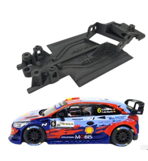 Chasis Hyundai i20 WRC MBAW164 slot-maxi - Angular Scalextric para rally y drift