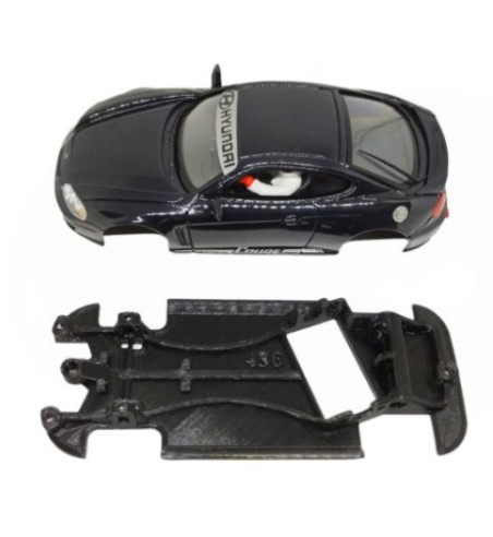 Chasis Hyundai Coupe AW437 slot-maxi - Angular Cartrix para competición y drift