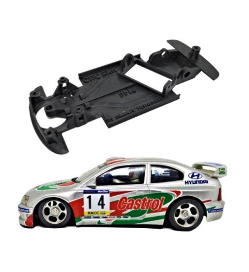 Chasis Hyundai Accent IL MBAW146 slot-maxi - Angular Cartrix para rally y drift