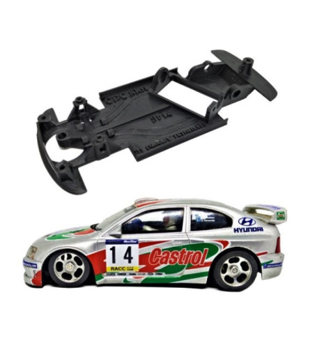 Chasis Hyundai Accent IL MBAW146 slot-maxi - Angular Cartrix para rally y drift