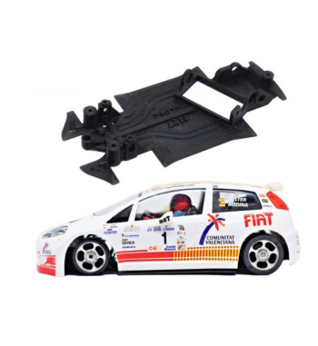 Chasis Fiat Punto S2000 MBAW127 slot-maxi - angular Fly para rally y precisión