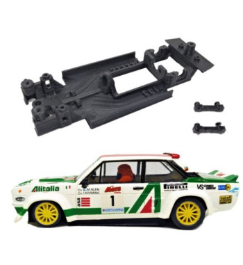 Chasis Fiat Abarth 131 MBIL144 slot-maxi - Scalextric monoblock para rally y velocidad