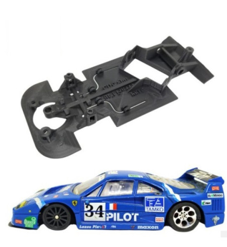 Chasis Ferrari F40 MBAW189 slot-maxi - Scalextric monoblock para velocidad y tuning