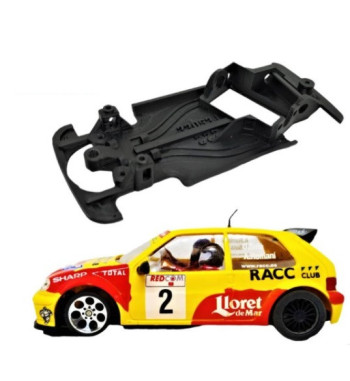 Chasis Citroën Saxo MBAW222 slot-maxi - Ninco monoblock para máxima durabilidad