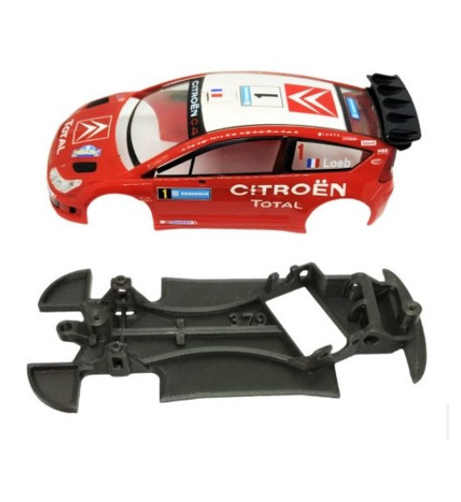 Chasis Citroën C4 WRC MBAW379 slot-maxi - Ninco angular para máximo control