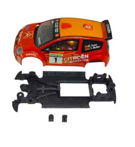 Chasis Citroën C2 MBIL234 slot-maxi - Scalextric monoblock para rally técnico