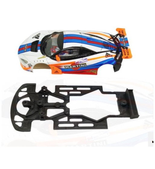 Chasis McLaren 720B GT3 AWS345 slot-maxi - Skeleton Sideways para drift y velocidad