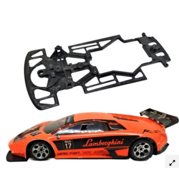 Chasis Lamborghini Murciélago AWS298 slot-maxi - Skeleton Black Arrow para máxima competición